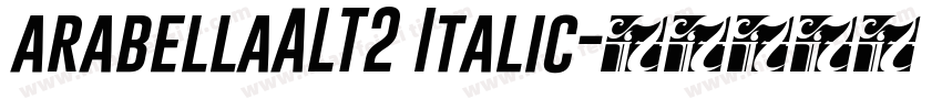 arabellaALT2 Italic字体转换
